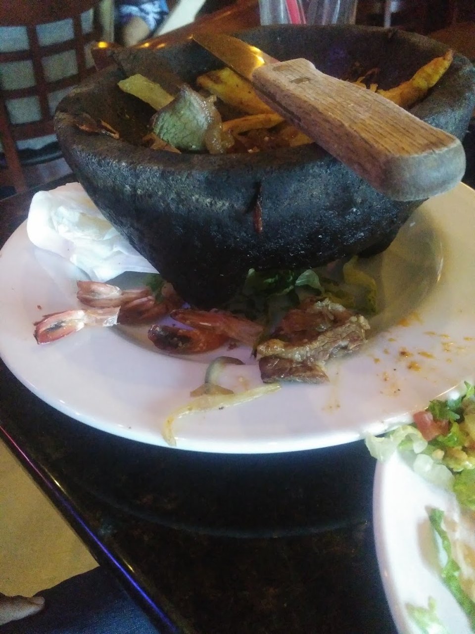 Mexican menu with appetizers, fajitas, and dinner plates.